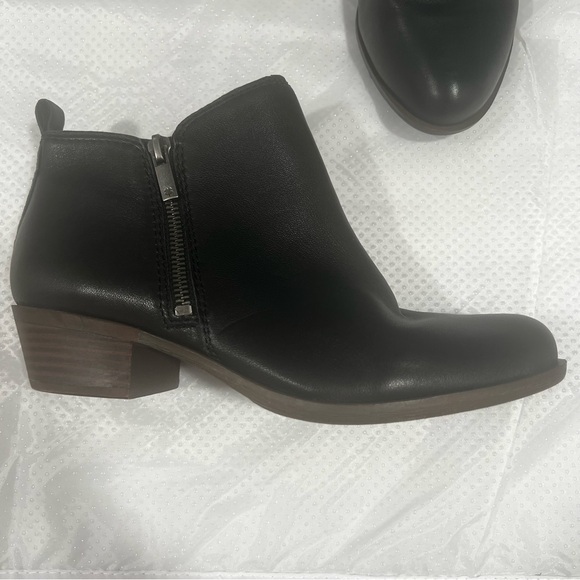 Lucky Brand Basel Leather Bootie Women’s Sz 7.5W Black - Picture 5 of 15